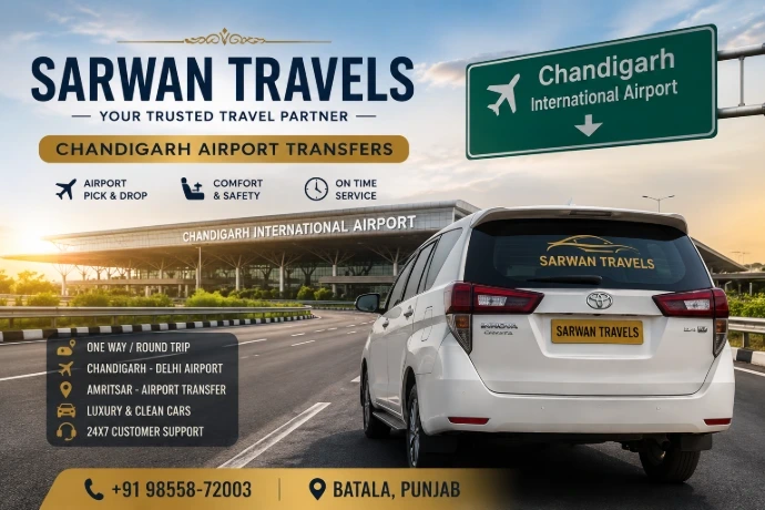 Comfortable cabs for Chandigarh and Delhi airport transfers."